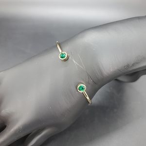 Alex and Ani Emerald Flex Cuff Bracelet.